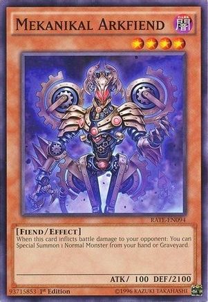 Mekanikal Arkfiend (RATE-EN094) - Raging Tempest 1st Edition - Premium Yugioh Single from Konami - Just $0.25! Shop now at Game Crave Tournament Store