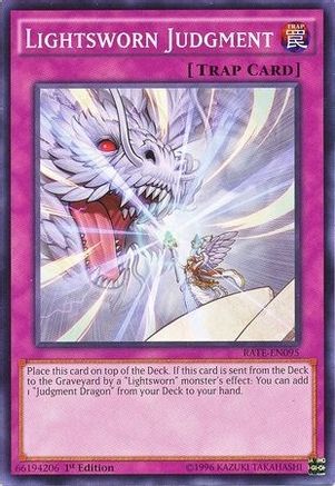Lightsworn Judgment (RATE-EN095) - Raging Tempest 1st Edition - Premium Yugioh Single from Konami - Just $0.28! Shop now at Game Crave Tournament Store