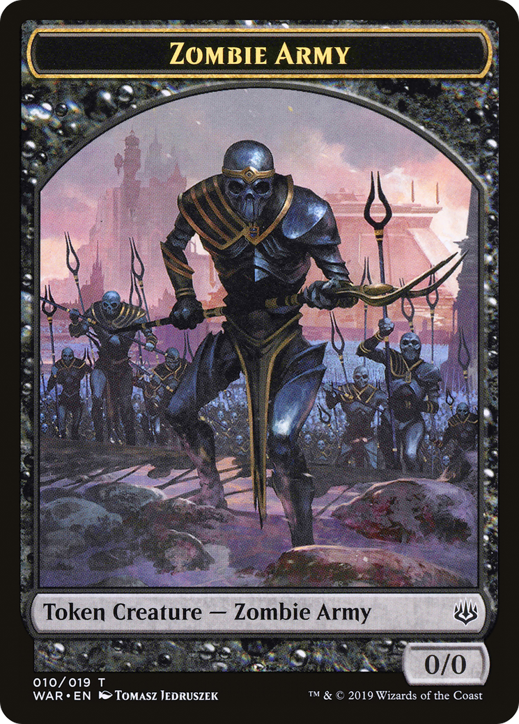 Zombie Army (TWAR-010) - War of the Spark Tokens - Premium MTG Single from Wizards of the Coast - Just $0.08! Shop now at Game Crave Tournament Store