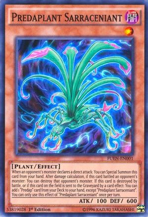Predaplant Sarraceniant (FUEN-EN001) - Fusion Enforcers Unlimited - Premium Yugioh Single from Konami - Just $0.28! Shop now at Game Crave Tournament Store