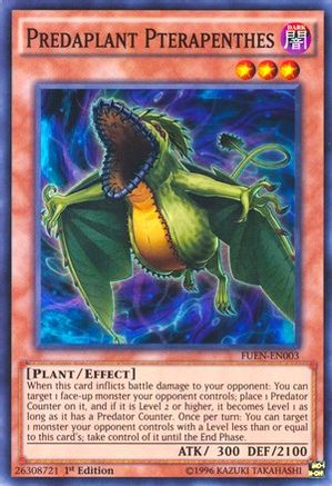 Predaplant Pterapenthes (FUEN-EN003) - Fusion Enforcers Unlimited - Premium Yugioh Single from Konami - Just $0.14! Shop now at Game Crave Tournament Store