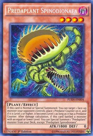 Predaplant Spinodionaea (FUEN-EN004) - Fusion Enforcers Unlimited - Premium Yugioh Single from Konami - Just $1.82! Shop now at Game Crave Tournament Store