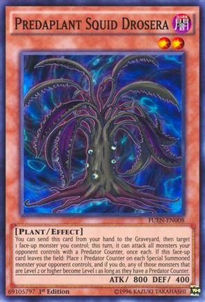 Predaplant Squid Drosera (FUEN-EN008) - Fusion Enforcers Unlimited - Premium Yugioh Single from Konami - Just $0.28! Shop now at Game Crave Tournament Store