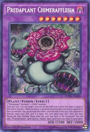Predaplant Chimerafflesia (FUEN-EN009) - Fusion Enforcers 1st Edition - Premium Yugioh Single from Konami - Just $0.67! Shop now at Game Crave Tournament Store