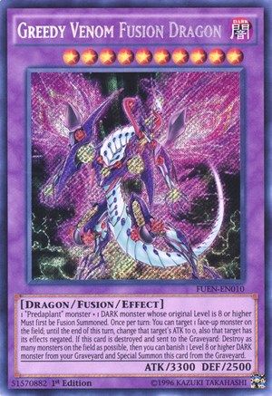 Greedy Venom Fusion Dragon (FUEN-EN010) - Fusion Enforcers Unlimited - Premium Yugioh Single from Konami - Just $0.39! Shop now at Game Crave Tournament Store
