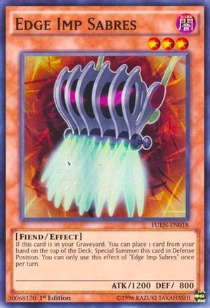 Edge Imp Sabres (FUEN-EN018) - Fusion Enforcers Unlimited - Premium Yugioh Single from Konami - Just $0.27! Shop now at Game Crave Tournament Store