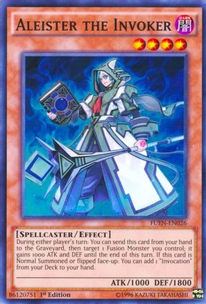 Aleister the Invoker (FUEN-EN026) - Fusion Enforcers 1st Edition - Premium Yugioh Single from Konami - Just $2.54! Shop now at Game Crave Tournament Store