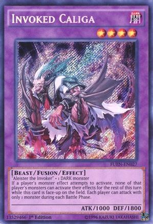 Invoked Caliga (FUEN-EN027) - Fusion Enforcers 1st Edition - Premium Yugioh Single from Konami - Just $0.94! Shop now at Game Crave Tournament Store