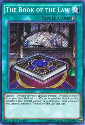 The Book of the Law (FUEN-EN036) - Fusion Enforcers Unlimited - Premium Yugioh Single from Konami - Just $0.36! Shop now at Game Crave Tournament Store