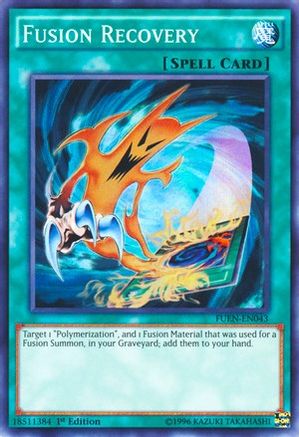 Fusion Recovery (FUEN-EN043) - Fusion Enforcers 1st Edition - Premium Yugioh Single from Konami - Just $0.26! Shop now at Game Crave Tournament Store