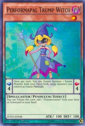 Performapal Trump Witch (FUEN-EN048) - Fusion Enforcers Unlimited - Premium Yugioh Single from Konami - Just $0.25! Shop now at Game Crave Tournament Store