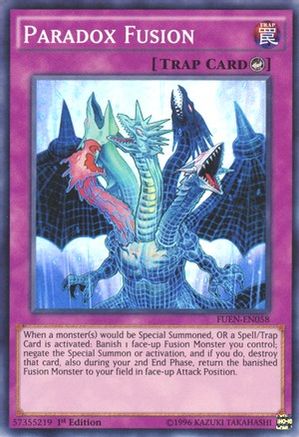 Paradox Fusion (FUEN-EN058) - Fusion Enforcers Unlimited - Premium Yugioh Single from Konami - Just $0.25! Shop now at Game Crave Tournament Store