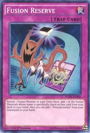 Fusion Reserve (FUEN-EN060) - Fusion Enforcers 1st Edition - Premium Yugioh Single from Konami - Just $0.26! Shop now at Game Crave Tournament Store