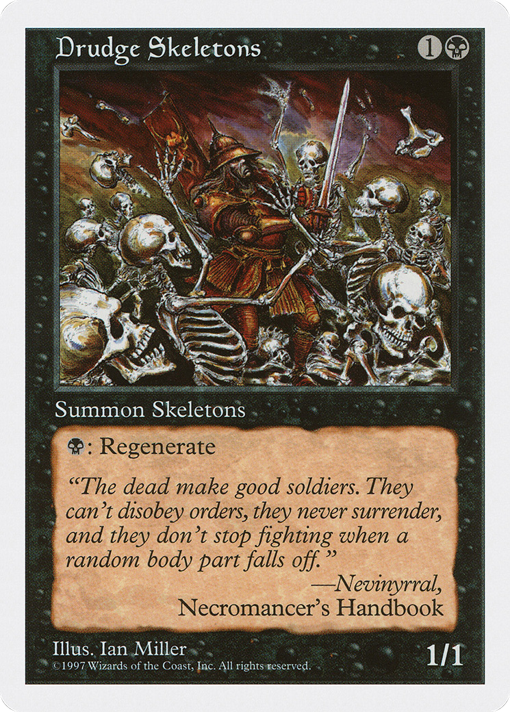 Drudge Skeletons (5ED-157) - Fifth Edition - Premium MTG Single from Wizards of the Coast - Just $0.45! Shop now at Game Crave Tournament Store