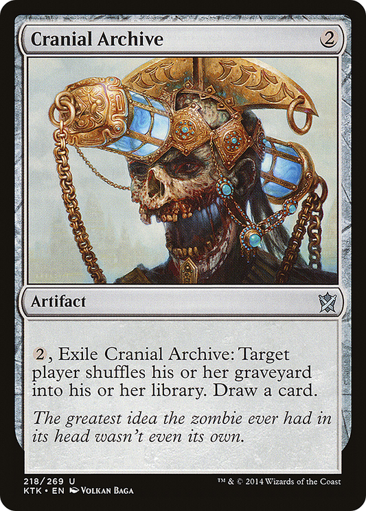 Cranial Archive (KTK-218) - Khans of Tarkir Foil - Premium MTG Single from Wizards of the Coast - Just $0.13! Shop now at Game Crave Tournament Store