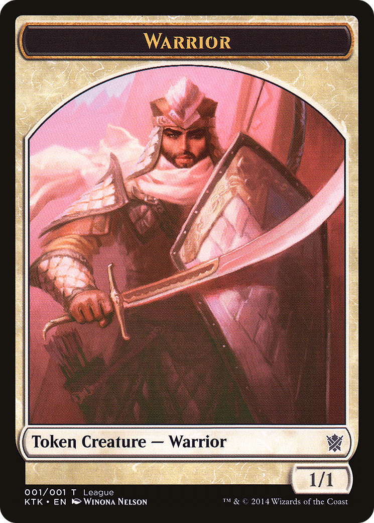 Warrior (L14-004) - League Tokens 2014 - Premium MTG Single from Wizards of the Coast - Just $8.11! Shop now at Game Crave Tournament Store