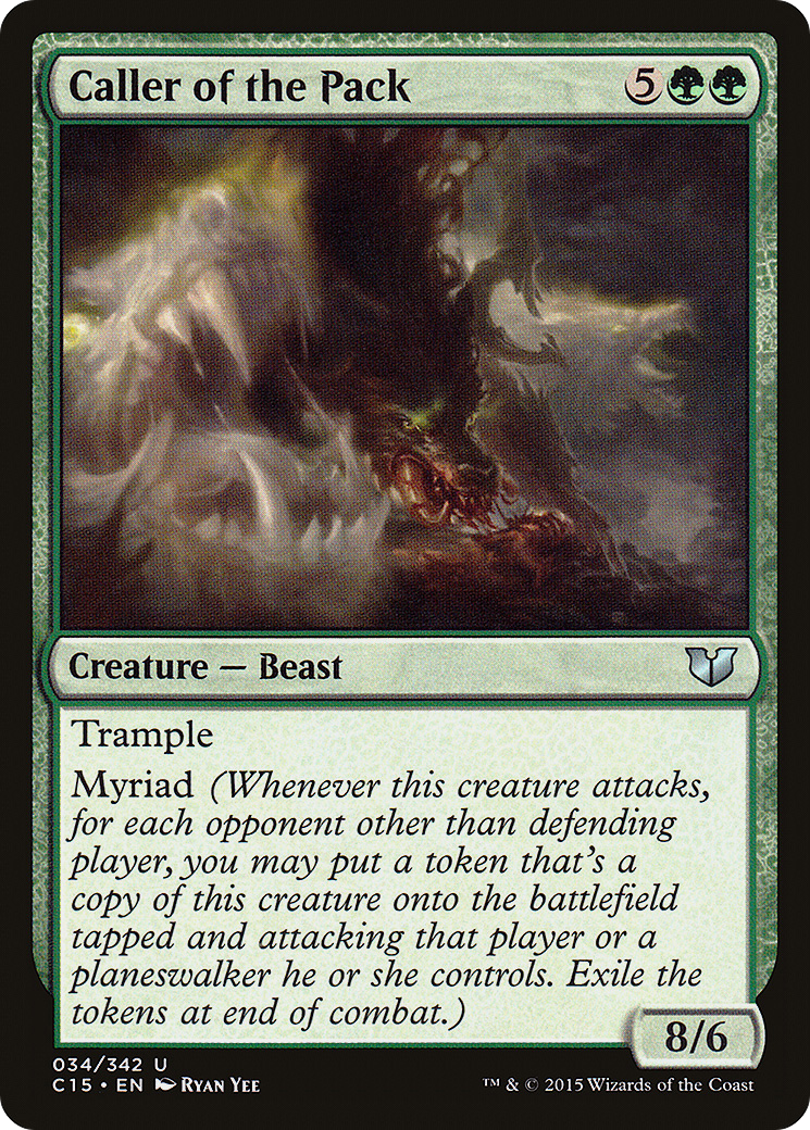Caller of the Pack (C15-034) - Commander 2015 - Premium MTG Single from Wizards of the Coast - Just $0.20! Shop now at Game Crave Tournament Store