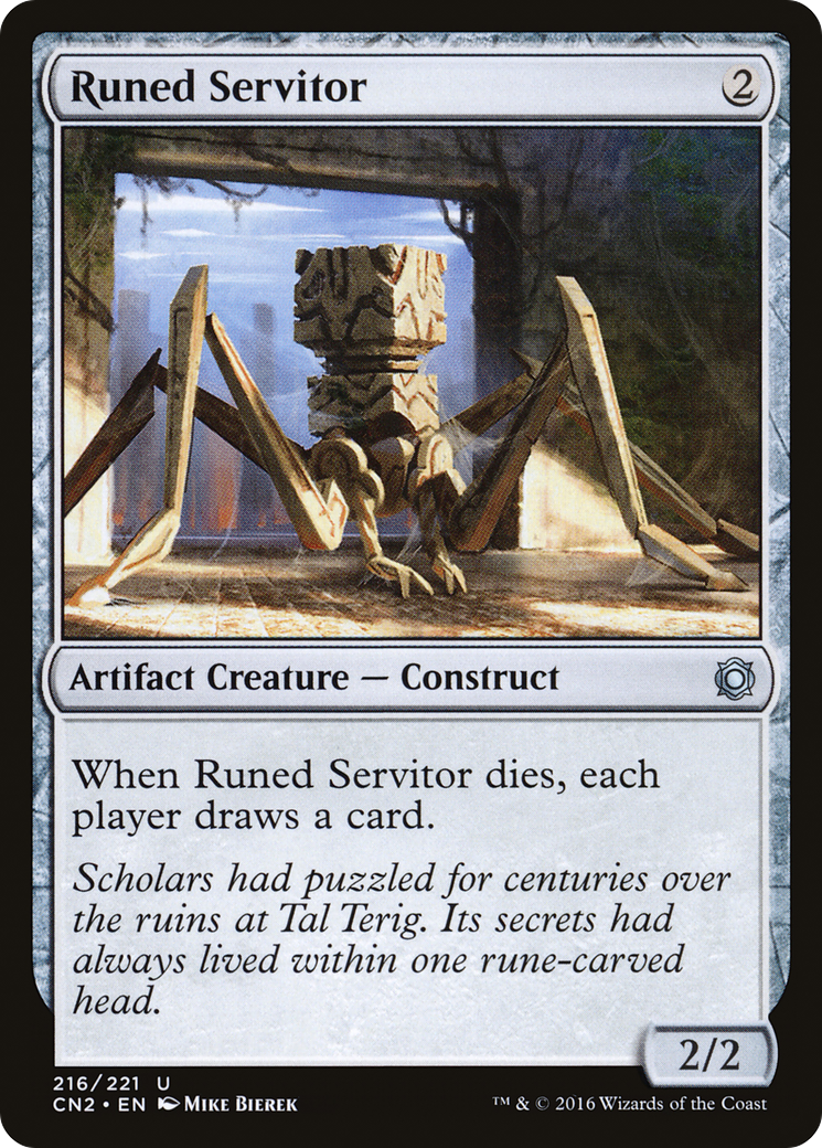 Runed Servitor (CN2-216) - Conspiracy: Take the Crown - Premium MTG Single from Wizards of the Coast - Just $0.08! Shop now at Game Crave Tournament Store