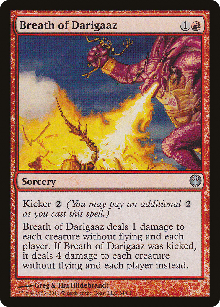 Breath of Darigaaz (DDG-064) - Duel Decks: Knights vs. Dragons - Premium MTG Single from Wizards of the Coast - Just $0.08! Shop now at Game Crave Tournament Store