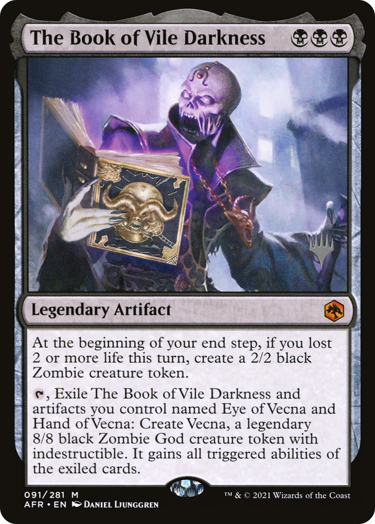 The Book of Vile Darkness (PAFR-91P) - Adventures in the Forgotten Realms Promos - Premium MTG Single from Wizards of the Coast - Just $0.34! Shop now at Game Crave Tournament Store