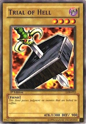 Trial of Hell (LOB-012) - The Legend of Blue Eyes White Dragon 1st Edition - Premium Yugioh Single from Konami - Just $8.55! Shop now at Game Crave Tournament Store