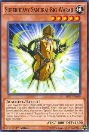 Superheavy Samurai Big Waraji (Starfoil) (SP17-EN009) - Star Pack - Battle Royal 1st Edition - Premium Yugioh Single from Konami - Just $0.25! Shop now at Game Crave Tournament Store