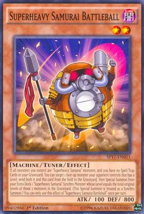 Superheavy Samurai Battleball (SP17-EN011) - Star Pack - Battle Royal 1st Edition - Premium Yugioh Single from Konami - Just $0.61! Shop now at Game Crave Tournament Store