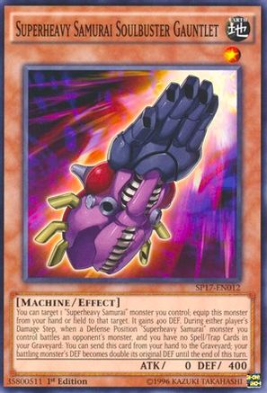 Superheavy Samurai Soulbuster Gauntlet (Starfoil) (SP17-EN012) - Star Pack - Battle Royal 1st Edition - Premium Yugioh Single from Konami - Just $0.25! Shop now at Game Crave Tournament Store