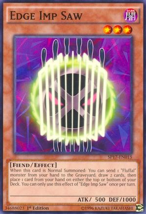 Edge Imp Saw (Starfoil) (SP17-EN015) - Star Pack - Battle Royal 1st Edition - Premium Yugioh Single from Konami - Just $0.26! Shop now at Game Crave Tournament Store