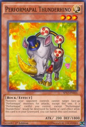 Performapal Thunderhino (Starfoil) (SP17-EN016) - Star Pack - Battle Royal 1st Edition - Premium Yugioh Single from Konami - Just $0.25! Shop now at Game Crave Tournament Store