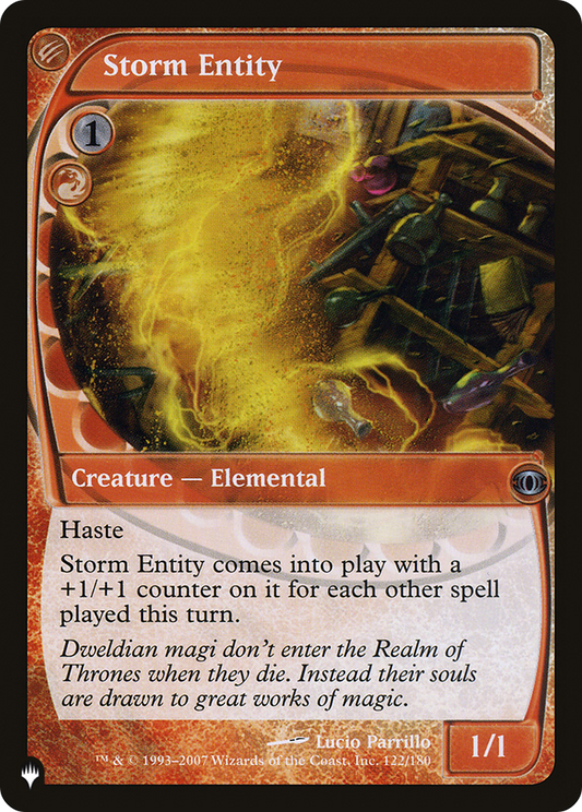 Storm Entity (PLIST-431) - The List - Premium MTG Single from Wizards of the Coast - Just $0.08! Shop now at Game Crave Tournament Store