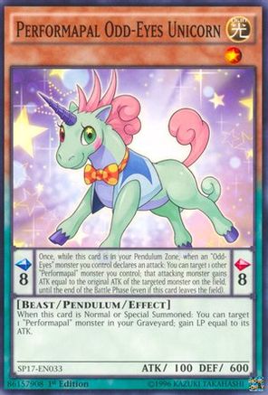 Performapal Odd-Eyes Unicorn (SP17-EN033) - Star Pack - Battle Royal 1st Edition - Premium Yugioh Single from Konami - Just $0.25! Shop now at Game Crave Tournament Store