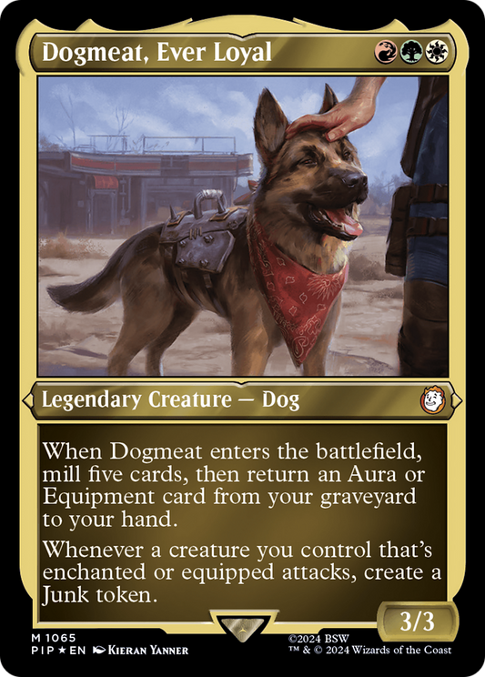 Dogmeat, Ever Loyal (PIP-1065) - Fallout Foil - Premium MTG Single from Wizards of the Coast - Just $0.57! Shop now at Game Crave Tournament Store
