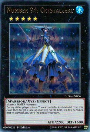 Number 94: Crystalzero (DUSA-EN006) - Duelist Saga 1st Edition - Premium Yugioh Single from Konami - Just $0.25! Shop now at Game Crave Tournament Store