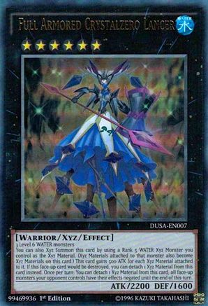 Full Armored Crystalzero Lancer (DUSA-EN007) - Duelist Saga 1st Edition - Premium Yugioh Single from Konami - Just $0.63! Shop now at Game Crave Tournament Store