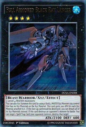 Full Armored Black Ray Lancer (DUSA-EN008) - Duelist Saga 1st Edition - Premium Yugioh Single from Konami - Just $0.41! Shop now at Game Crave Tournament Store