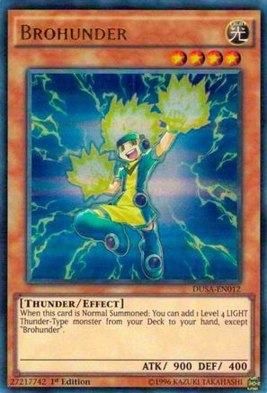 Brohunder (DUSA-EN012) - Duelist Saga 1st Edition - Premium Yugioh Single from Konami - Just $0.25! Shop now at Game Crave Tournament Store