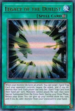 Legacy of the Duelist (DUSA-EN024) - Duelist Saga 1st Edition - Premium Yugioh Single from Konami - Just $0.18! Shop now at Game Crave Tournament Store