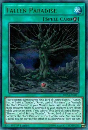 Fallen Paradise (DUSA-EN031) - Duelist Saga 1st Edition - Premium Yugioh Single from Konami - Just $0.52! Shop now at Game Crave Tournament Store