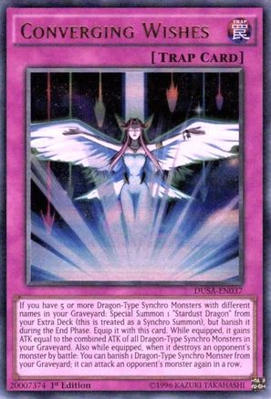 Converging Wishes (DUSA-EN037) - Duelist Saga 1st Edition - Premium Yugioh Single from Konami - Just $0.25! Shop now at Game Crave Tournament Store
