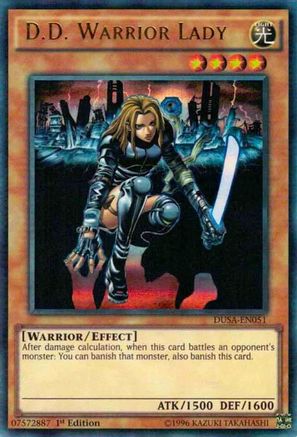 D.D. Warrior Lady (DUSA-EN051) - Duelist Saga 1st Edition - Premium Yugioh Single from Konami - Just $1.39! Shop now at Game Crave Tournament Store