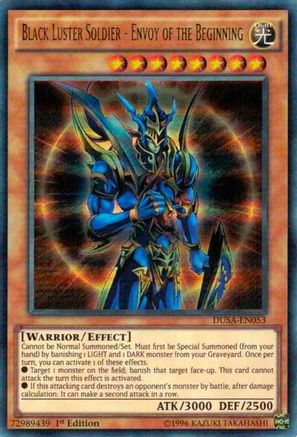 Black Luster Soldier - Envoy of the Beginning (DUSA-EN053) - Duelist Saga 1st Edition - Premium Yugioh Single from Konami - Just $3.14! Shop now at Game Crave Tournament Store
