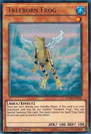 Treeborn Frog (DUSA-EN058) - Duelist Saga 1st Edition - Premium Yugioh Single from Konami - Just $1.66! Shop now at Game Crave Tournament Store