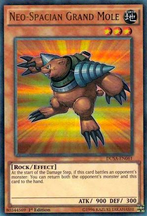 Neo-Spacian Grand Mole (DUSA-EN061) - Duelist Saga 1st Edition - Premium Yugioh Single from Konami - Just $1.02! Shop now at Game Crave Tournament Store