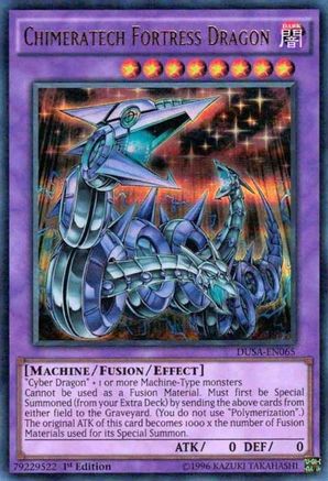 Chimeratech Fortress Dragon (DUSA-EN065) - Duelist Saga 1st Edition - Premium Yugioh Single from Konami - Just $1.39! Shop now at Game Crave Tournament Store
