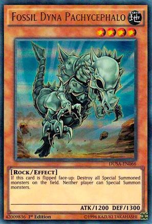 Fossil Dyna Pachycephalo (DUSA-EN066) - Duelist Saga 1st Edition - Premium Yugioh Single from Konami - Just $1.73! Shop now at Game Crave Tournament Store