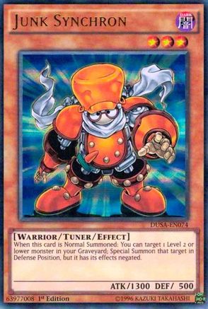 Junk Synchron (DUSA-EN074) - Duelist Saga 1st Edition - Premium Yugioh Single from Konami - Just $2.42! Shop now at Game Crave Tournament Store