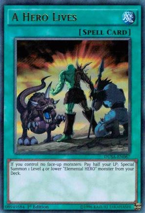 A Hero Lives (DUSA-EN087) - Duelist Saga 1st Edition - Premium Yugioh Single from Konami - Just $0.82! Shop now at Game Crave Tournament Store