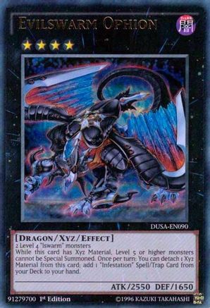 Evilswarm Ophion (DUSA-EN090) - Duelist Saga 1st Edition - Premium Yugioh Single from Konami - Just $1.20! Shop now at Game Crave Tournament Store