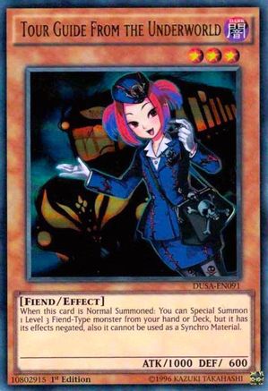 Tour Guide From the Underworld (DUSA-EN091) - Duelist Saga 1st Edition - Premium Yugioh Single from Konami - Just $0.70! Shop now at Game Crave Tournament Store